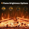 thumbnail image 4 of Edendirect 30 in. Ventless Electric Fireplace in Black with Fire Crackling Sound,Remote Control,Glass Door,Mesh Screen, 4 of 9