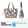 thumbnail image 2 of Yiaed Llamas Print Large Capacity Beach Travel Bag - Waterproof Zipper Vacation Tote for Sandproof Storage, and Camping, 2 of 5