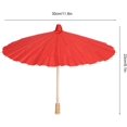 thumbnail image 5 of VEEKI 11.8 Inches Paper Umbrella, Mini Classical Handmade Oil Paper Umbrella, DIY Oiled Paper Painting Umbrella, Colorful Oil Paper Umbrella for Kids(Red)24056378, 5 of 5