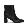 thumbnail image 2 of INC Womens Dasha Leather Square Toe Booties, 2 of 3