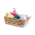 thumbnail image 4 of 1:12 Casa de Muñecas de Hilo de Lana Tejido en Cesta, Accesorio de Sala de Costura, Modelo de Escena de en Miniatura para Casa de Muñe Caqui, 4 of 8