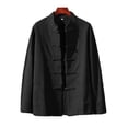 thumbnail image 4 of Men Chinese Traditional Kung Fu Tai Chi Coat Tang Suit Uniform Jacket Clothing, 4 of 9