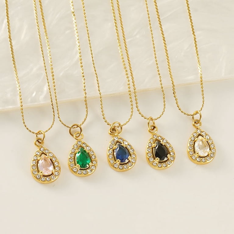 INS Style Double Layer Titanium Steel Pendant Necklace - Luxury