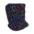 thumbnail image 2 of Hirioo Colored Hearts for Multifunction Beanie Hat for Men and Women Unisex for Winter Sports, Outdoor Activities, and Daily Wear, 2 of 8
