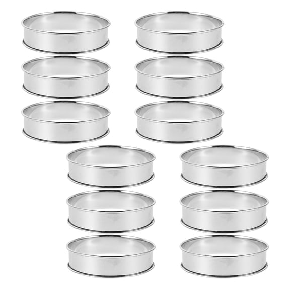 BESTYASH 12-Piece Nonstick Stainless Steel Round Muffin Pan Set for Baking Cakes, Cookies, Pastries, and Delicious Desserts