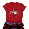 thumbnail image 5 of idosla Christmas Shirt Women Tis The Season Christmas Tree T Shirt Latte Coffee Graphic Xmas Holiday Tee Tops (Red, L), 5 of 8
