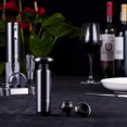 thumbnail image 4 of CHEER Wine Opener Gift Set,Gun Stainless Steel Electric Wine Opener, Wine Aerator, Vacuum Wine Preserver with 2 Bottle Stoppers, Foil Cutter and Charging Base - 6 In 1 Wine Accessories, 4 of 8