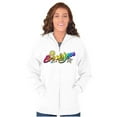 thumbnail image 3 of XOMG POP Brooklynn Sunshine Star Zip Hoodie Sweatshirt Women Brisco Brands M, 3 of 5