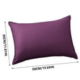 thumbnail image 3 of Btomtd 19.6x11.8 in Water Proof Rectangle Outdoor Pillow Cover Solid Color Decorative Pillowcase Backrest Cushion Cover Pillow Case for Household, Purple, 3 of 8