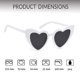thumbnail image 3 of Womens Heart-shaped Sunglasses - Fashionable, Retro Glasses, 3 of 5