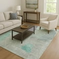 thumbnail image 7 of Addison Rugs Mayfield Premium Machine Washable Transitional Abstract Teal Rectangle Rug, 10' x 14', 7 of 7