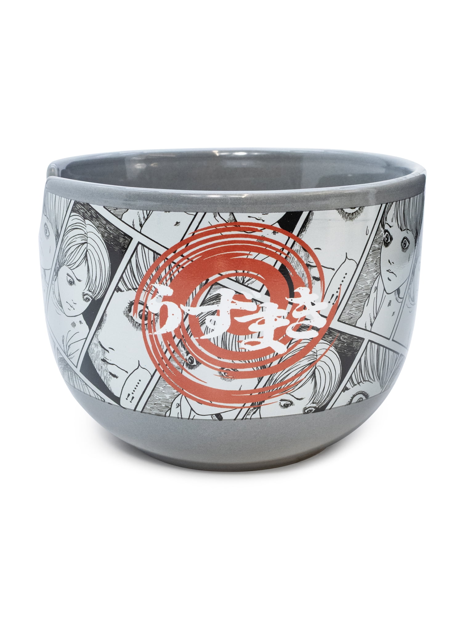 Uzumaki Ramen Bowl Set includes Ceramic Noodle Bowl, Chopsticks, and Spoon