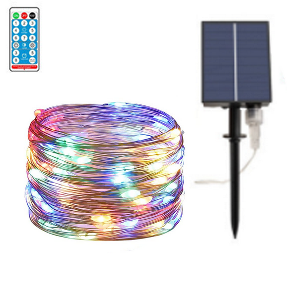 Laklulu Solar String Lights Outdoor,Copper Wire Solar Twinkle Lights for Garden Tree Yard Party Xmas Decor