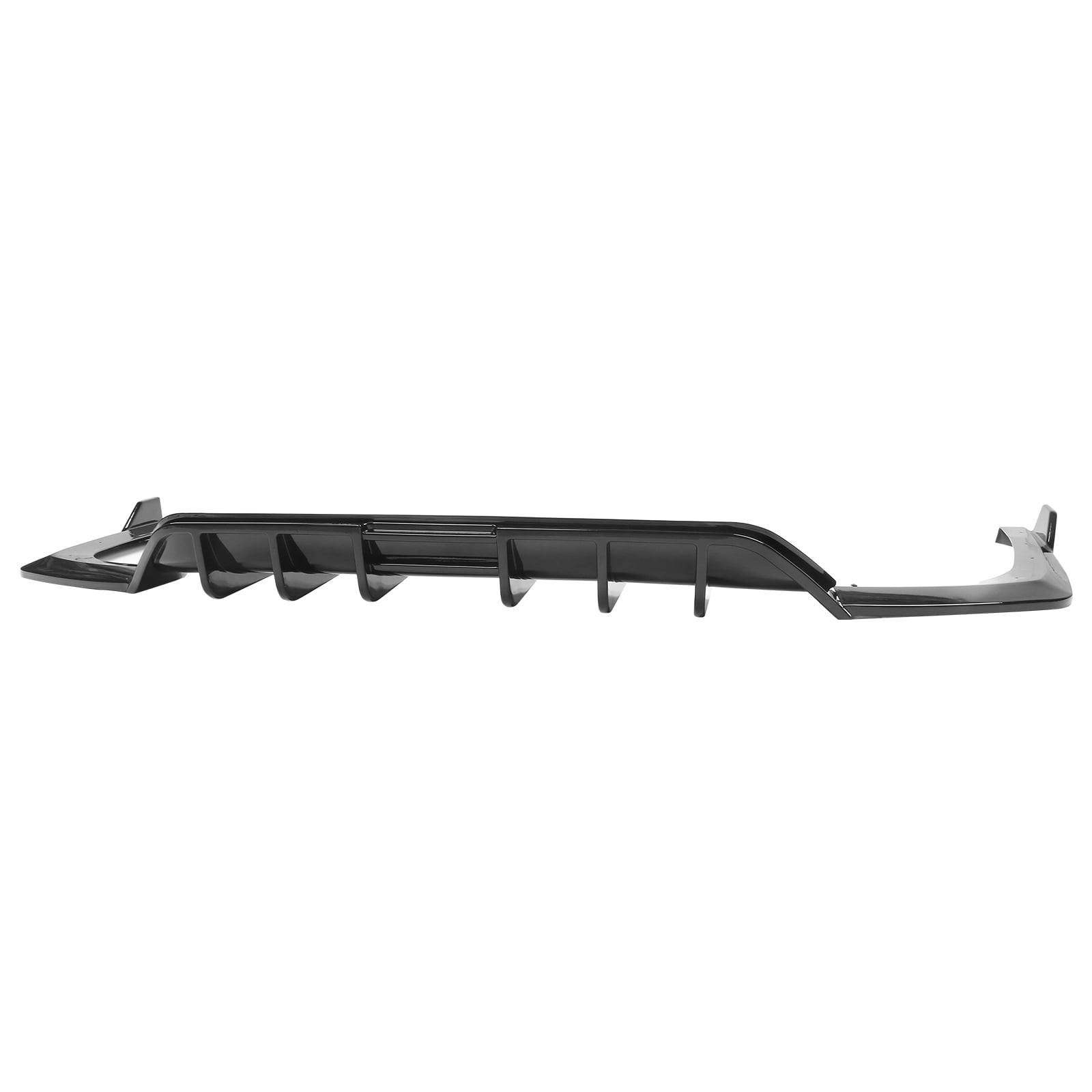Ikon Motorsports Rear Bumper Lip Compatible with 2021-2024 Kia K5 GT-Line 3PCS Gloss Black Rear Diffuser Splitters Injection PP