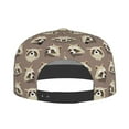 thumbnail image 4 of Balery Baseball Cap Flat Bill Hats for Men Adjustable Size for Running Workouts and Outdoor Activities All Seasons Dad Hat(Raccoon ), 4 of 9