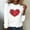 White, variant on VgaVtl Women's T Shirts Long Sleeve Valentines Plus Size Womens Tops Heart Print Loose for Girlfriend Holiday Casual Tops