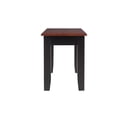 thumbnail image 3 of Pemberly Row Rubberwood Backless Dining Bench in Black/Cherry, 3 of 5