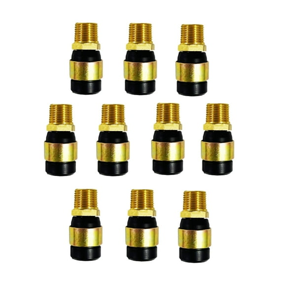 Torque 10 PCS Rubber Air Line Air Hose End Quick Repair Swivel Kit for Truck and Trailers, 1/2" NPT Male Fittings, Pneumatic Replacement Fittings for 3/8'' Air Line Hoses (10 pack)
