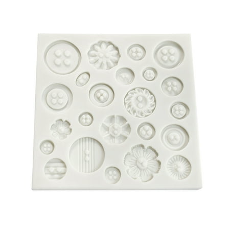 

Buodes Resin Coaster MoldsDIY Creative Button Fondant Silicone Mold Chocolate Cake Decoration Baking Mold