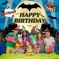 thumbnail image 3 of Batman Bat Man Backdrop Banner Party Supplies Poster Movie Theme Background for Photography Kids Birthday Decorations, 3 of 5