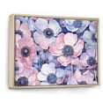 thumbnail image 2 of Designart "Dreamy Peppiness In Purple And Pink" Poppies Floater Framed Canvas Wall Art, 2 of 5