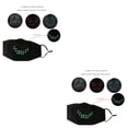 thumbnail image 2 of yingyy Black Voice Control LED Mask Stand Out At Halloween Cosplay Events Cosplay Mask For Halloween Black+1Pcs 21.5x12cm 2Set, 2 of 6