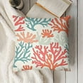 thumbnail image 3 of Coastal Coral Teal Pillow Covers  Beach Ocean Themed Couch Pillow Cases Nautical Summer Sea Throw Pillows  Modern Home Decor for Room Bedroom Porch Patio Cushion Outdoor, 3 of 5