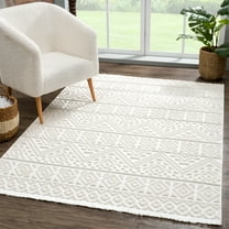 United Weavers Keya Sofi Modern Geometric Area Rug, White, 7'10" x 10'6"