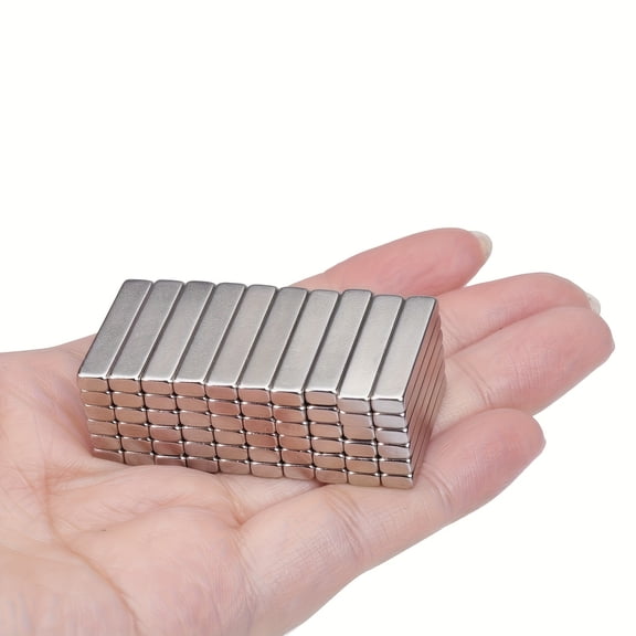 20x5x2. 30/60pcs Magnets Bar, Small Rectangular Magnets, Multi-Use Magnets for Fridge, Kitchen