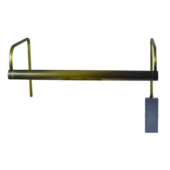 House of Troy SLEDZ15-71 Slim-line - 4.5W 1 LED Picture Light-7.5 Inches Tall and 15 Inches Wide Antique Brass Oil Rubbed Bronze Finish with Metal Shade