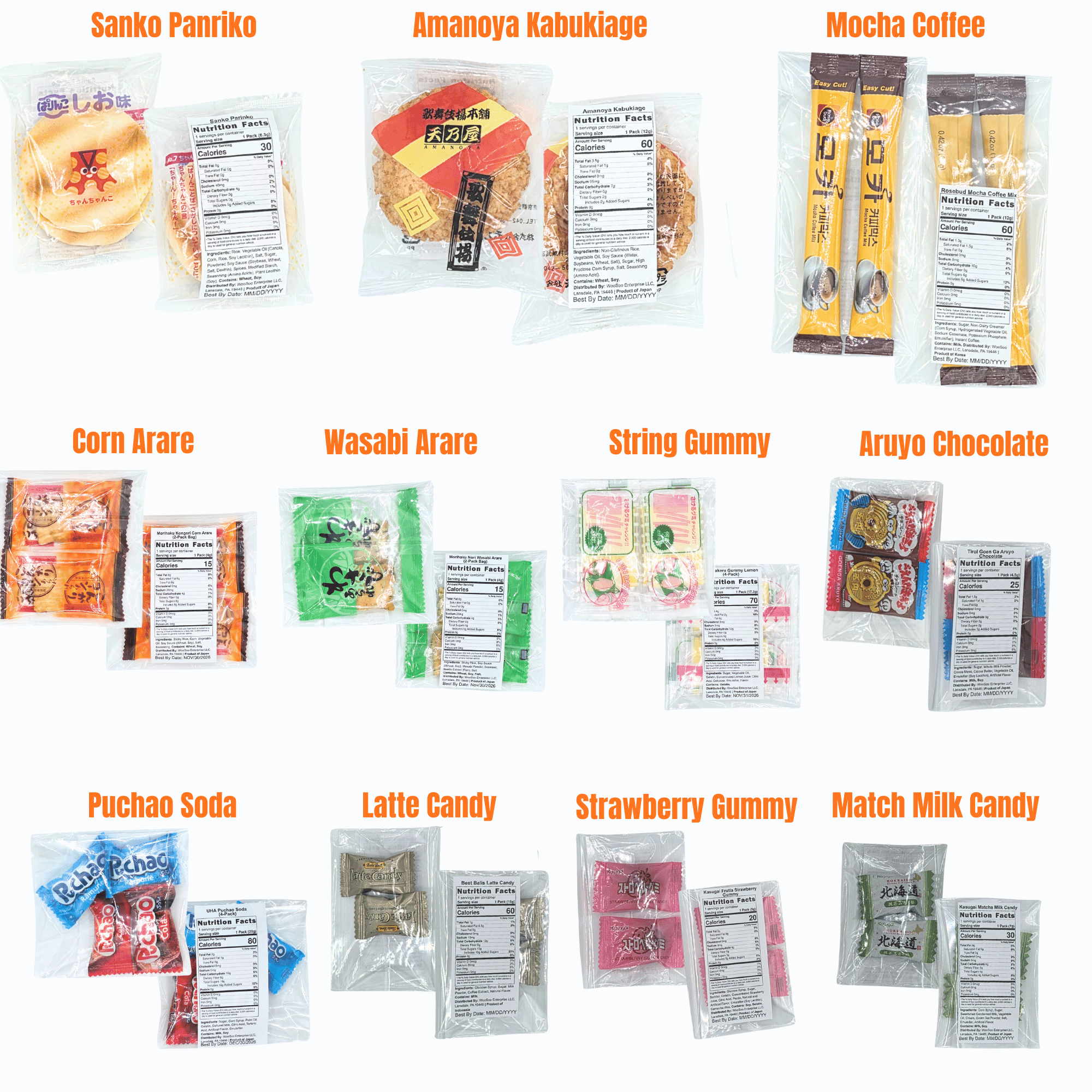 SNACKZON – Curated Japanese & Korean Treats – Includes Spicy Chicken Ramen, Chocolate Filled Biscuits, Rice Crackers & More