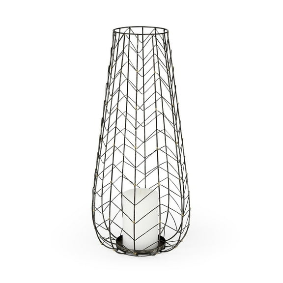 Mercana Petiole I Small Gold Toned Metal Table Candle Holder