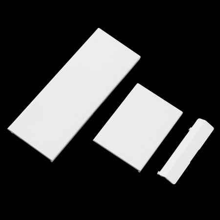 3 pcs White Door Slot Cover Bezel Lid Part for Nintendo Wii Console System
