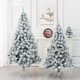 thumbnail image 2 of White Snowflake PVC Artificial Christmas Tree Snow Christmas tree made cedar tree mall window decoration tree, 2 of 4