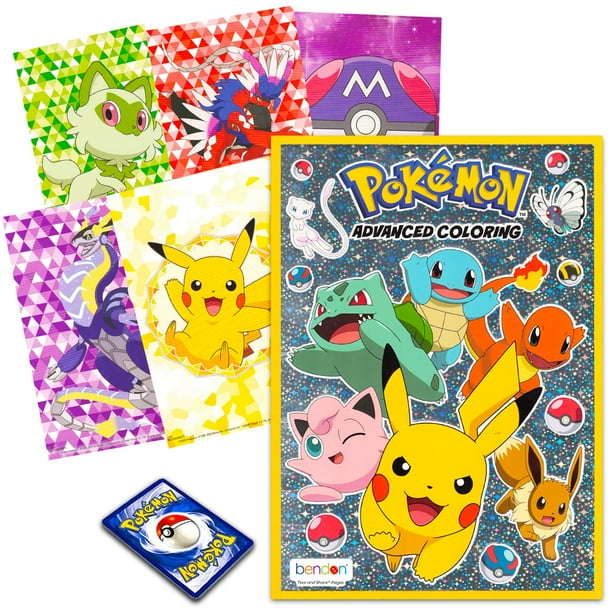 Set de libros para colorear Bendon Pokemon con libro avanzado y tarjetas