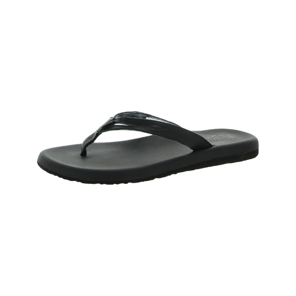 Flojos Womens Faux Leather Flip-Flop Thong Sandals