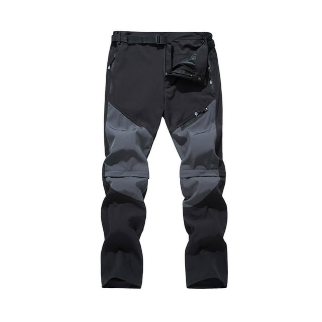 Aqestyerly Pantalon Cargo d'Extérieur Détachable pour Homme à Multiples Poches Pantalon de Sport Décontracté de Randonnée Bas Tactiques HWRETIE