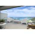 thumbnail image 3 of Compamia Aruba Resin Wickerlook Patio Chair in White, 3 of 12