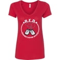 thumbnail image 3 of Inktastic R.e.d. Remember Everyone Deployed with Dog Tags Women's V-Neck T-Shirt, 3 of 5