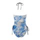 thumbnail image 5 of MKLEKYY Trajes De Baño Mujer 2 Piezas Women'S Fashionable Summer Print Sexy Lace Up Detachable Chest Pad Split Swimsuit (2), 5 of 5