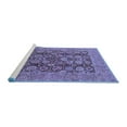 thumbnail image 2 of Ahgly Company Machine Washable Indoor Rectangle Oriental Blue Industrial Area Rugs, 7' x 9', 2 of 4