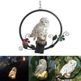thumbnail image 2 of Luz De Noche De Búho Con Energía Solar, Luz Colgante De Jardín Con Forma De Animal De Resina Única, Luz De Paisaje Al Aire Libre Para Patio, Patio, Camino seitruly HA024555-01, 2 of 5