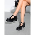 thumbnail image 2 of DREAM PAIRS Women's T-Strap Mary Jane Pumps, Round Toe Chunky Block Heel Platform Dress Shoes for Work Wedding Party, 2 of 7