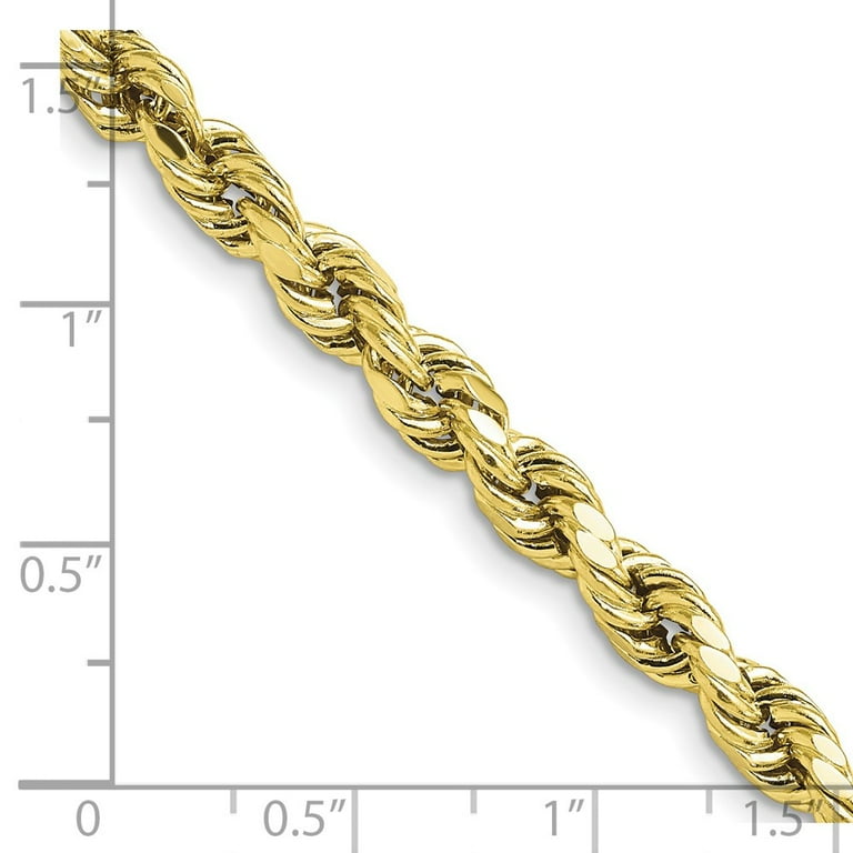 9ct gold rope hotsell chain 20 inch