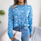 thumbnail image 5 of Puntoco Suéter Mujer Invierno Casual Color Sólido Manga Larga Cuello Redondo Jersey Top Navidad Liquidación Puntoco Puntoco-843, 5 of 7
