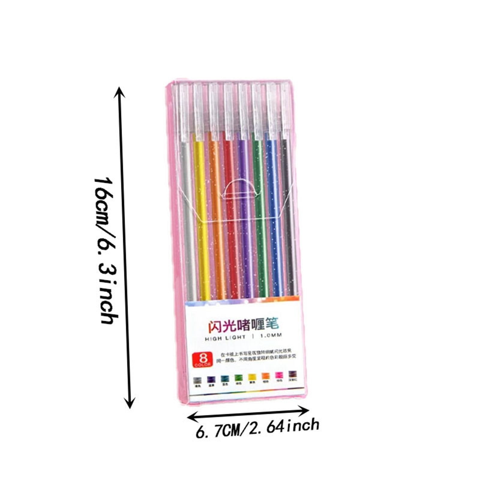 Lunxisen 4 Pcs Glitter Gel Pen Set Vibrant Colors Art Supplies for Creative Projects Coloring Drawing Craft Kit