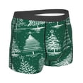 thumbnail image 3 of Balery Christmas Trees Men's Boxer Briefs, Soft and Breathable Cotton Underwear with nylon Waistband-Medium, 3 of 9