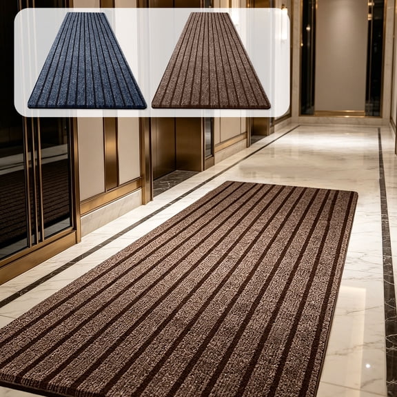 Gifts TTJ Extra-Long Thick Shaggy Runner Rug 16 x 72 in High-Pile Plush Soft Thick Fluffy Non-Slip Latex Backing Absorbent Foot Mat For Bathroom Laundry Room Hallway Cozy Comfort