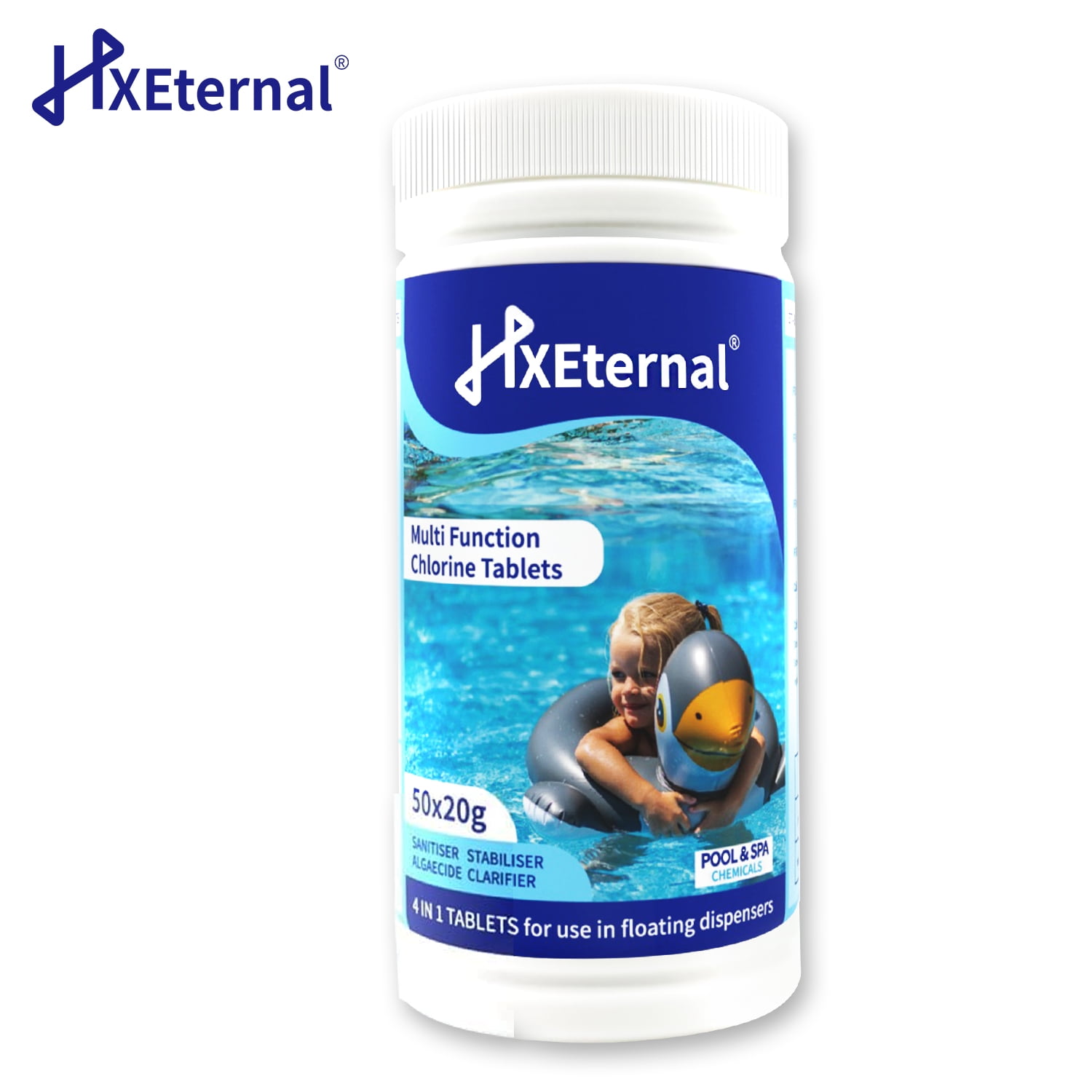 HXEternal Multifunctional 1 Chlorine Tablets For Hot Tub Swimming Pool hxeternal-multifunctional-1-chlorine-tablets-for-hot-tub-swimming-pool