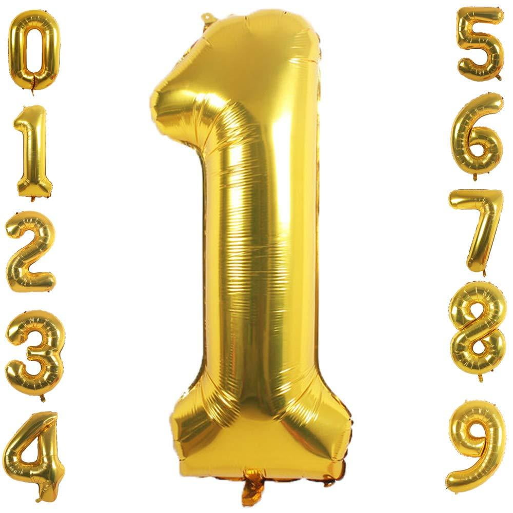 gold foil 1 balloon